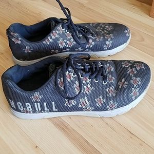 Navy floral NoBull trainers